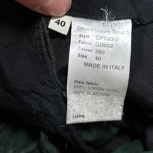 Jean Paul Gaultier JPG Wool Blend Dark Green Dress Pants Womens 40 - Picture 10 of 11